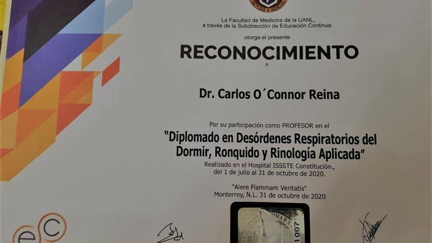 Diploma roncopatia