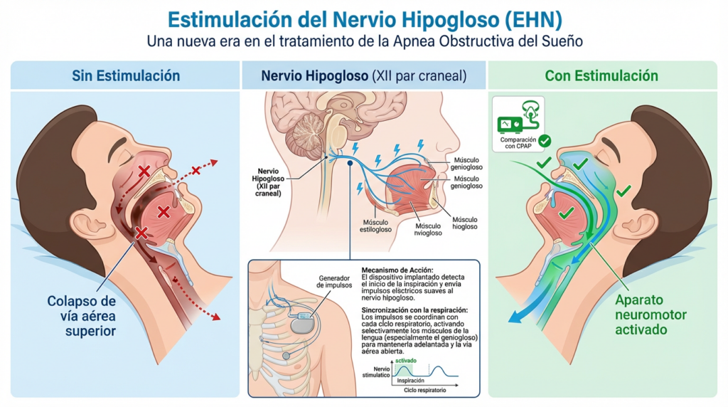 Estimulación del Nervio Hipogloso para AOS